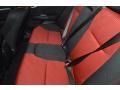 2014 Honda Civic Black/Red Interior Rear Seat Photo