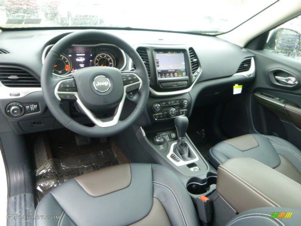 Indigo Blue/Brown Interior 2015 Jeep Cherokee Limited 4x4 Photo #97919027