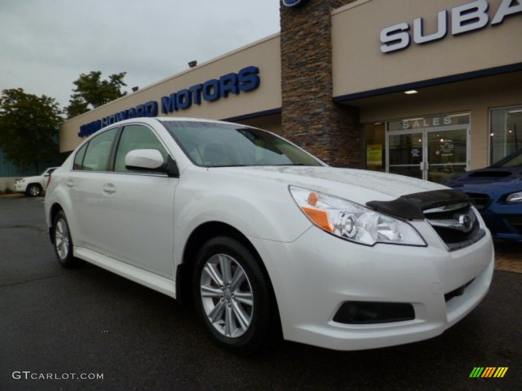 2012 Legacy 2.5i - Satin White Pearl / Warm Ivory photo #1