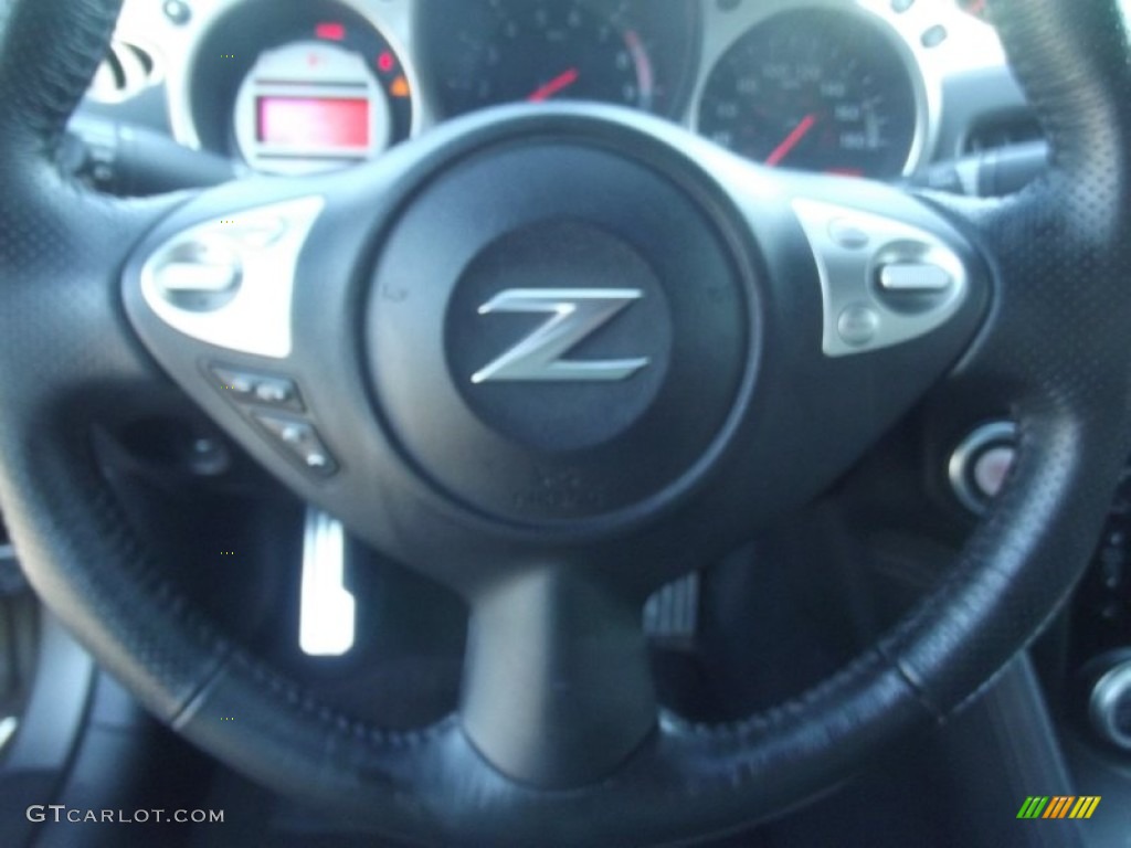 2009 370Z Touring Coupe - Platinum Graphite / Gray Leather photo #14
