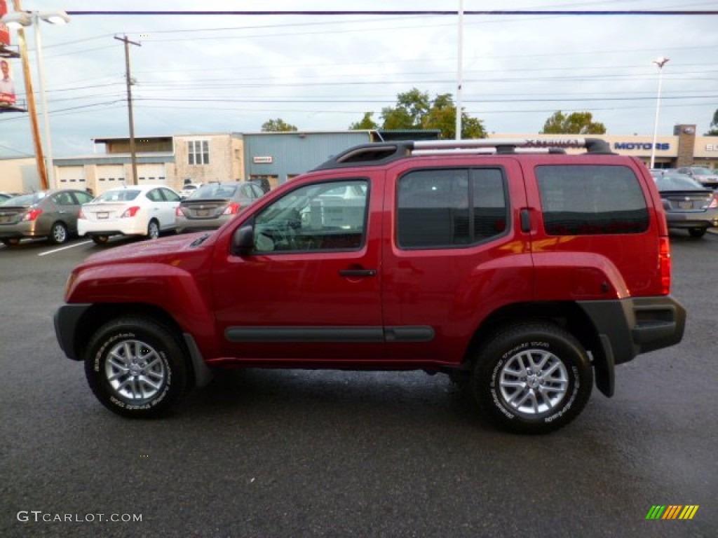 2015 Xterra S 4x4 - Cayenne Red / Gray photo #4