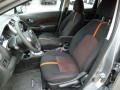 2015 Nissan Versa Note Charcoal Interior Front Seat Photo