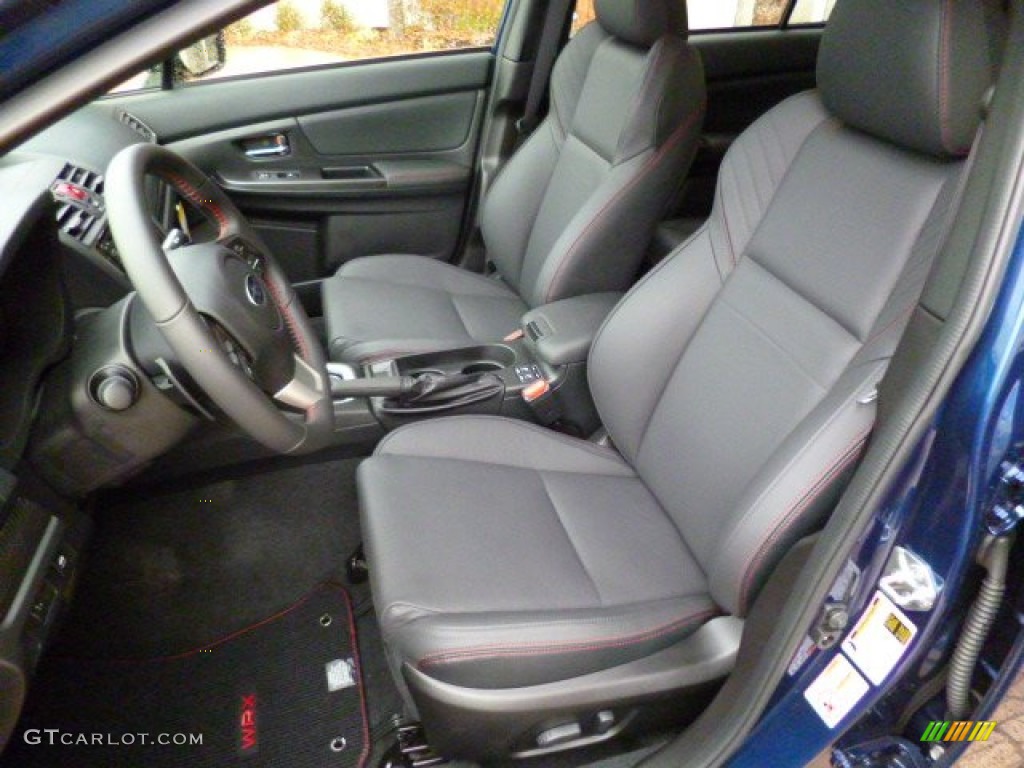 Carbon Black Interior 2015 Subaru WRX Limited Photo #97922310