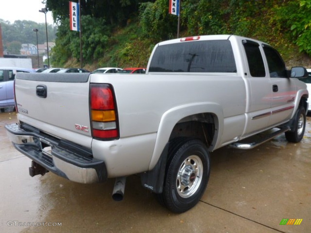 2005 Sierra 2500HD SLT Extended Cab 4x4 - Silver Birch Metallic / Dark Pewter photo #15