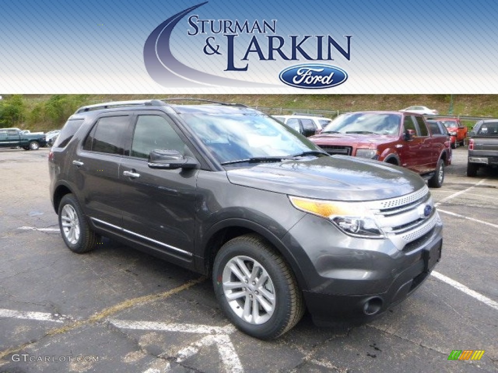 2015 Explorer XLT 4WD - Magnetic / Charcoal Black photo #1