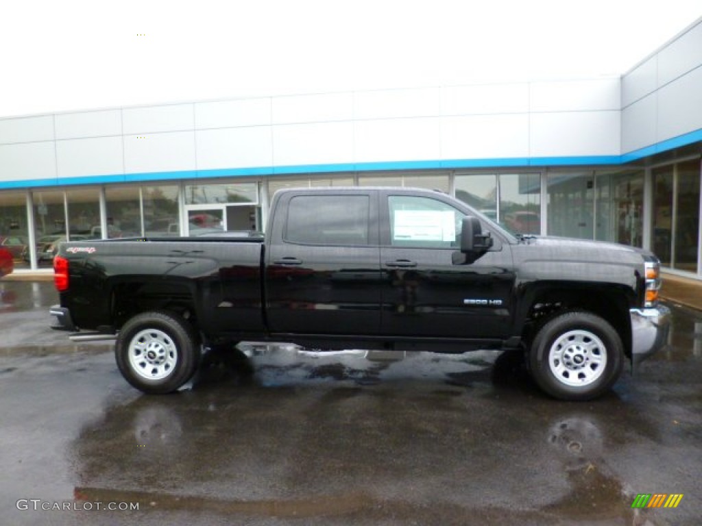 Black 2015 Chevrolet Silverado 2500HD WT Crew Cab 4x4 Exterior Photo #97923949