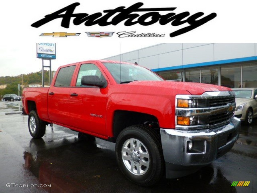 2015 Silverado 2500HD LT Crew Cab 4x4 - Victory Red / Jet Black photo #1