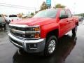 2015 Victory Red Chevrolet Silverado 2500HD LT Crew Cab 4x4  photo #3