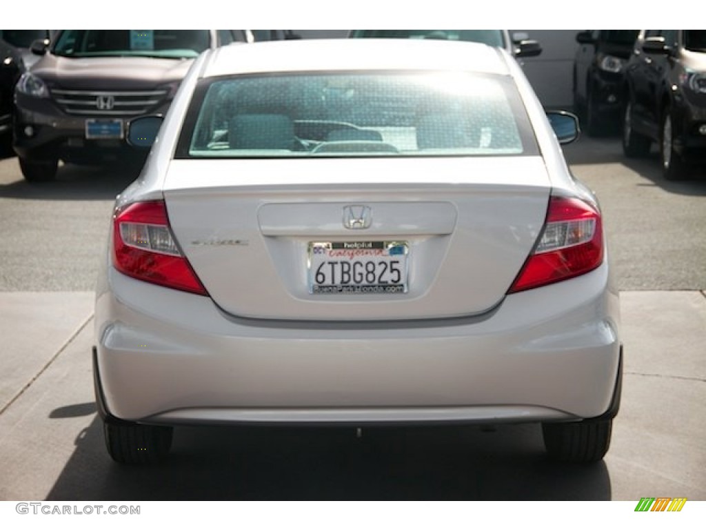 2012 Civic LX Sedan - Alabaster Silver Metallic / Gray photo #10