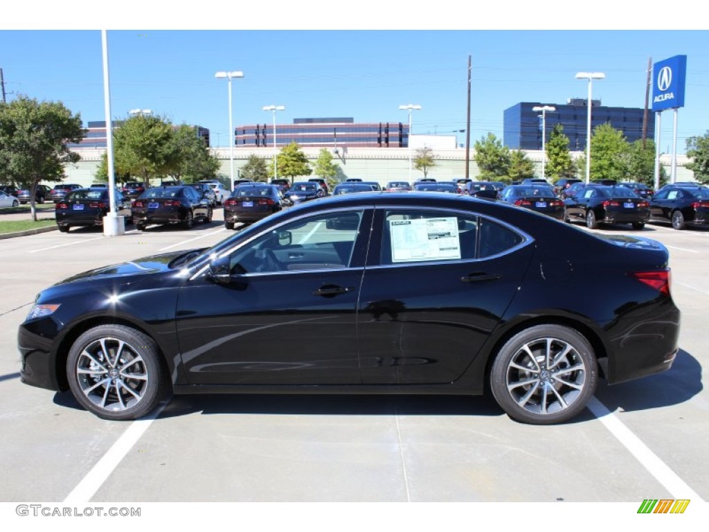 Crystal Black Pearl 2015 Acura TLX 3.5 Advance Exterior Photo #97928911