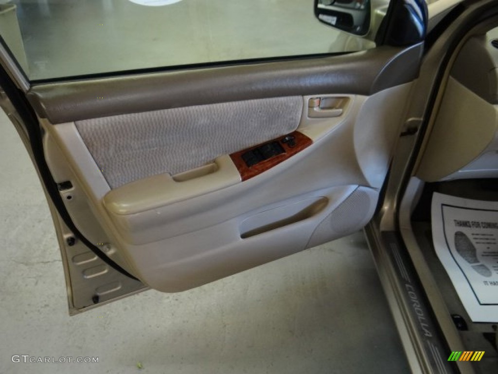 2005 Toyota Corolla LE Pebble Beige Door Panel Photo #97936893