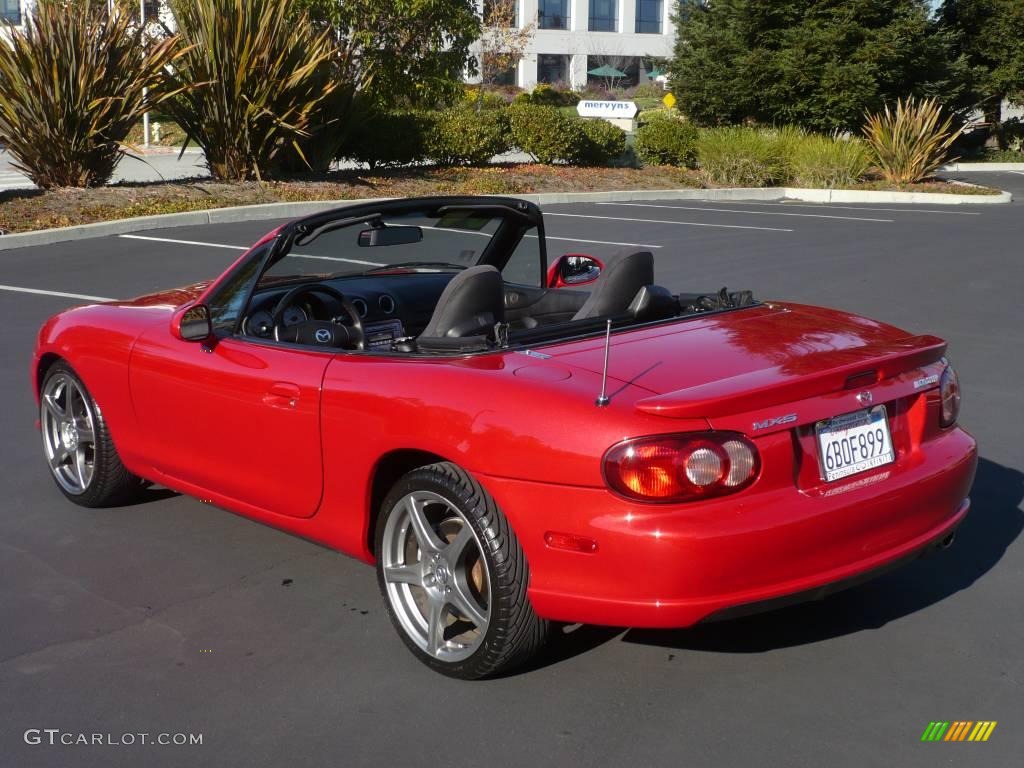 2004 MX-5 Miata MAZDASPEED Roadster - Velocity Red Mica / Black/Red photo #4