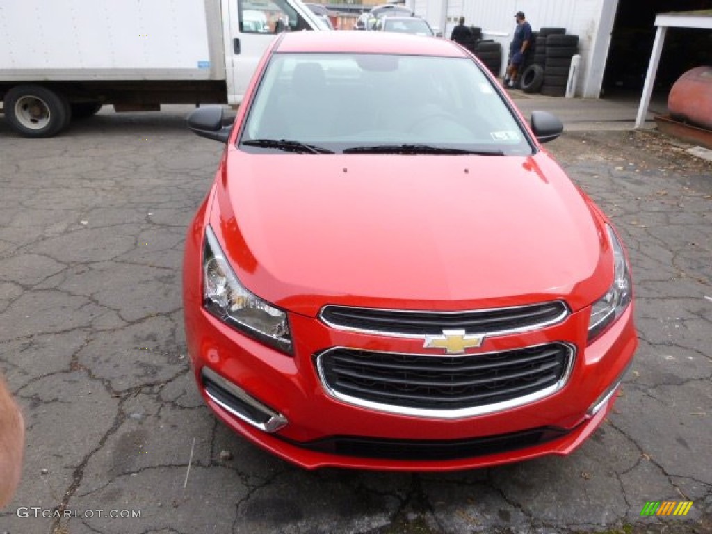 2015 Cruze LS - Red Hot / Jet Black/Medium Titanium photo #3