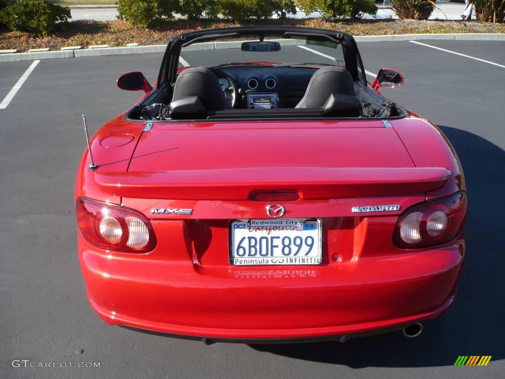 2004 MX-5 Miata MAZDASPEED Roadster - Velocity Red Mica / Black/Red photo #5