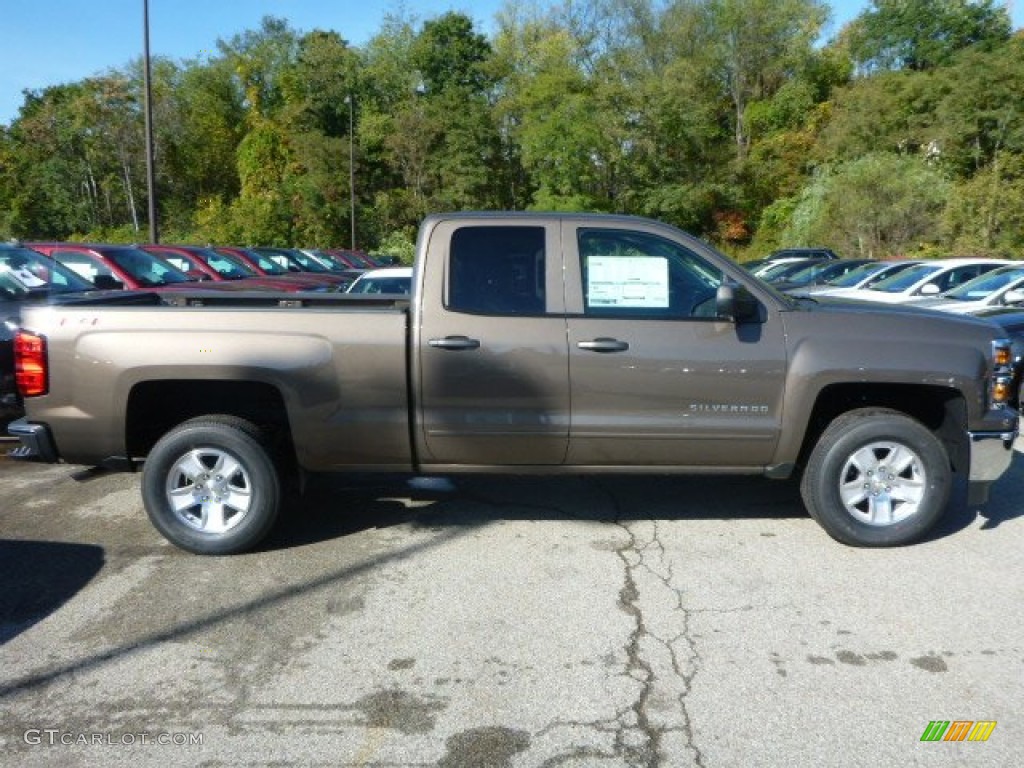 Brownstone Metallic 2015 Chevrolet Silverado 1500 LT Double Cab 4x4 Exterior Photo #97939067