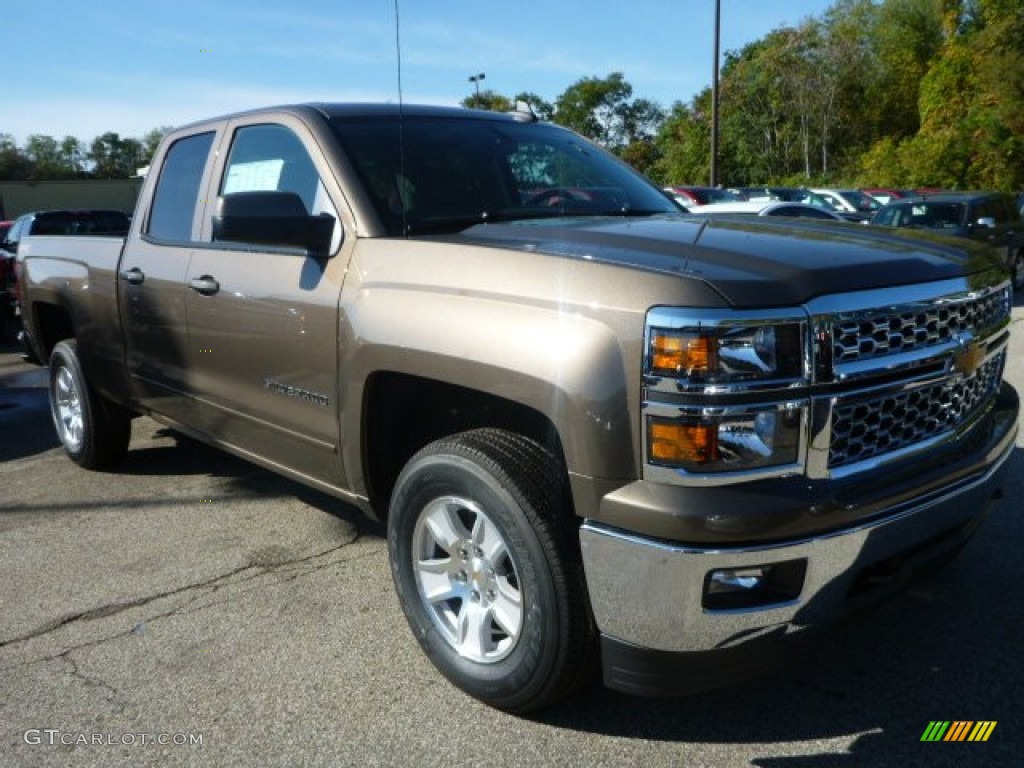 Brownstone Metallic 2015 Chevrolet Silverado 1500 LT Double Cab 4x4 Exterior Photo #97939091