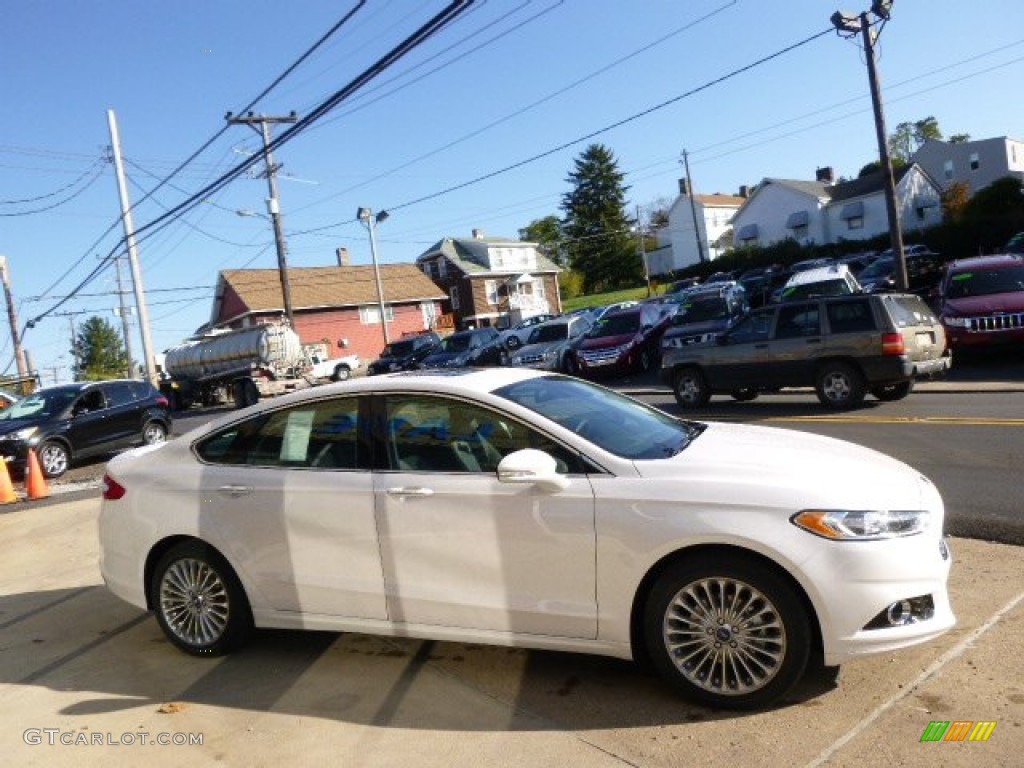 2015 Fusion Titanium AWD - White Platinum Metallic / Charcoal Black photo #4