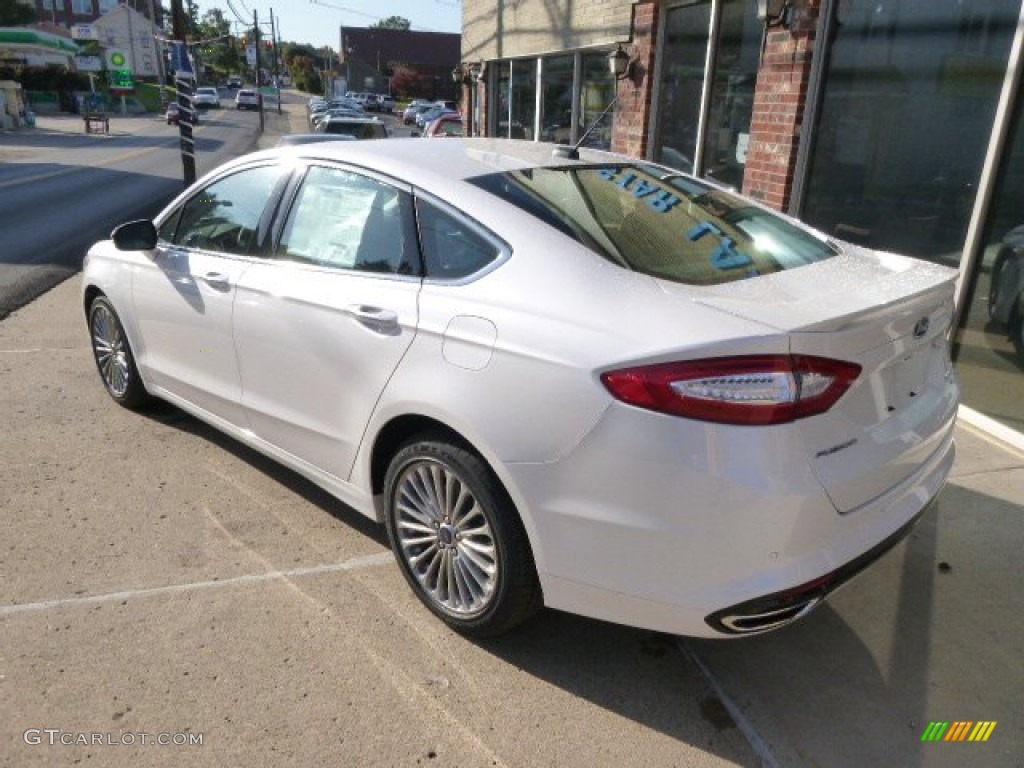 2015 Fusion Titanium AWD - White Platinum Metallic / Charcoal Black photo #6