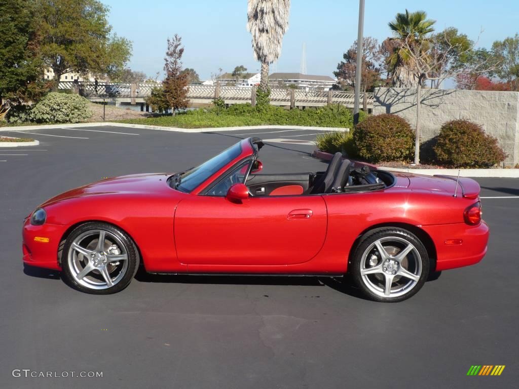 2004 MX-5 Miata MAZDASPEED Roadster - Velocity Red Mica / Black/Red photo #7