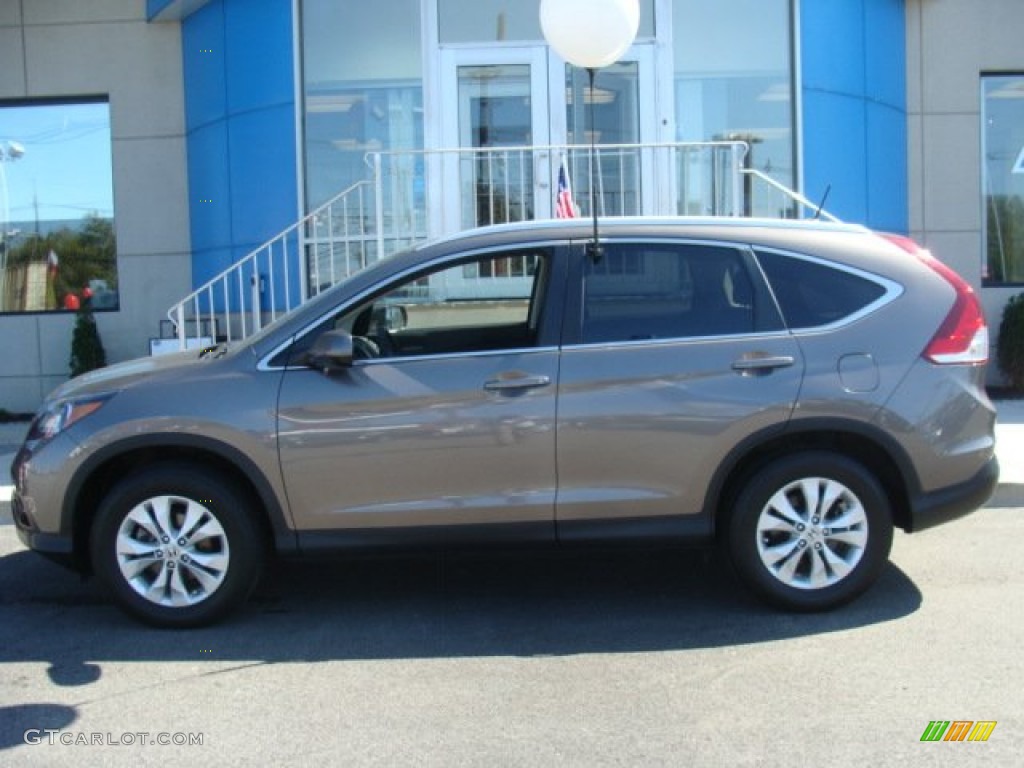 2013 CR-V EX-L AWD - Urban Titanium Metallic / Black photo #3