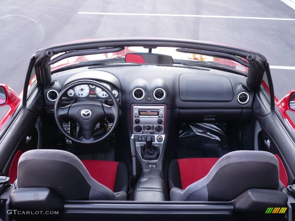2004 MX-5 Miata MAZDASPEED Roadster - Velocity Red Mica / Black/Red photo #14
