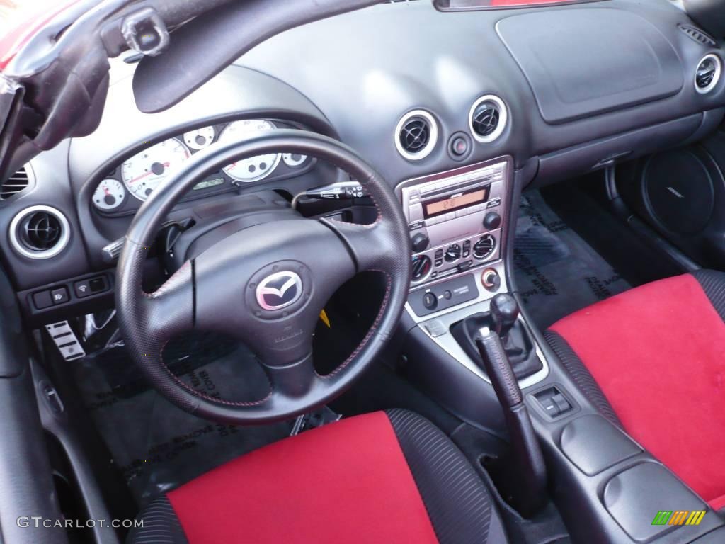 2004 MX-5 Miata MAZDASPEED Roadster - Velocity Red Mica / Black/Red photo #16