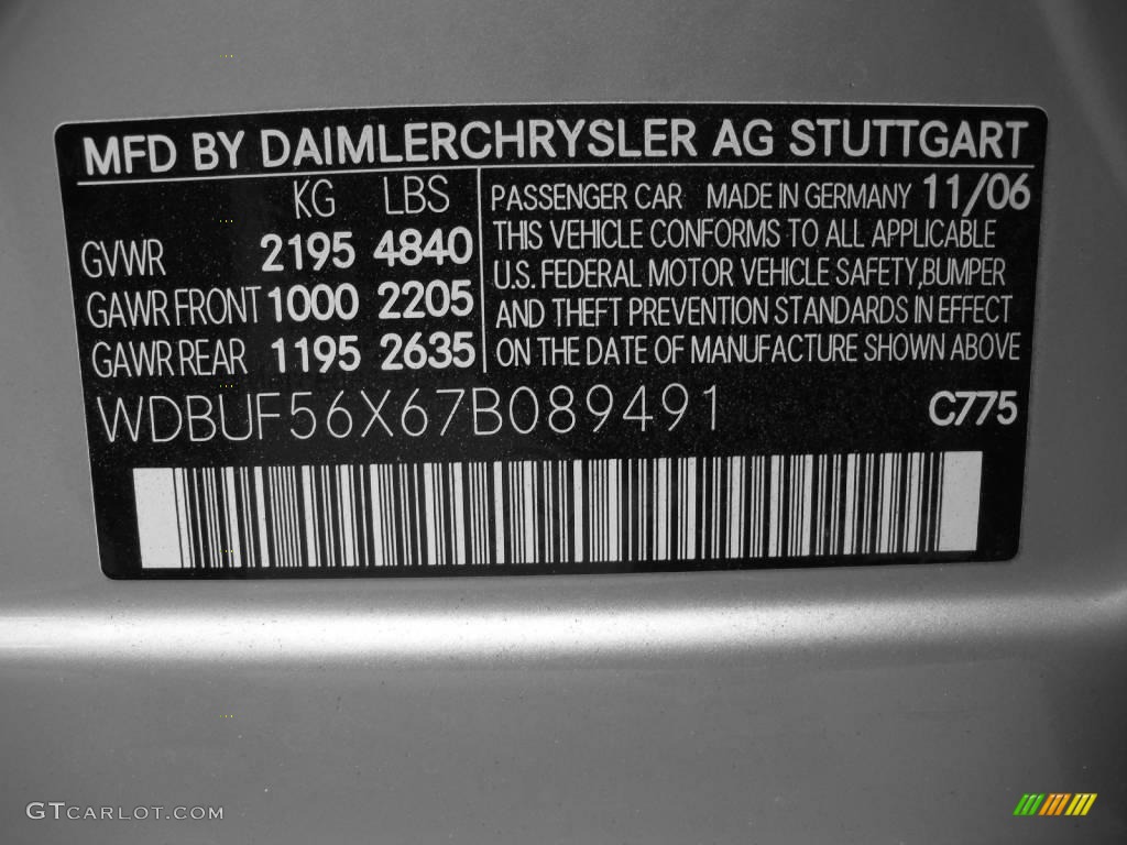 2007 E 350 Sedan - Iridium Silver Metallic / Black photo #24