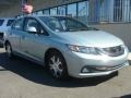 2013 Green Opal Metallic Honda Civic Hybrid Sedan  photo #8