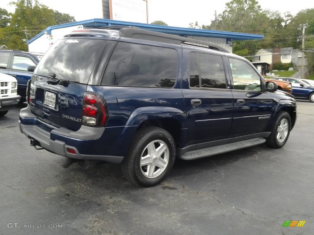 2003 TrailBlazer EXT LT 4x4 - Indigo Blue Metallic / Light Oak photo #6