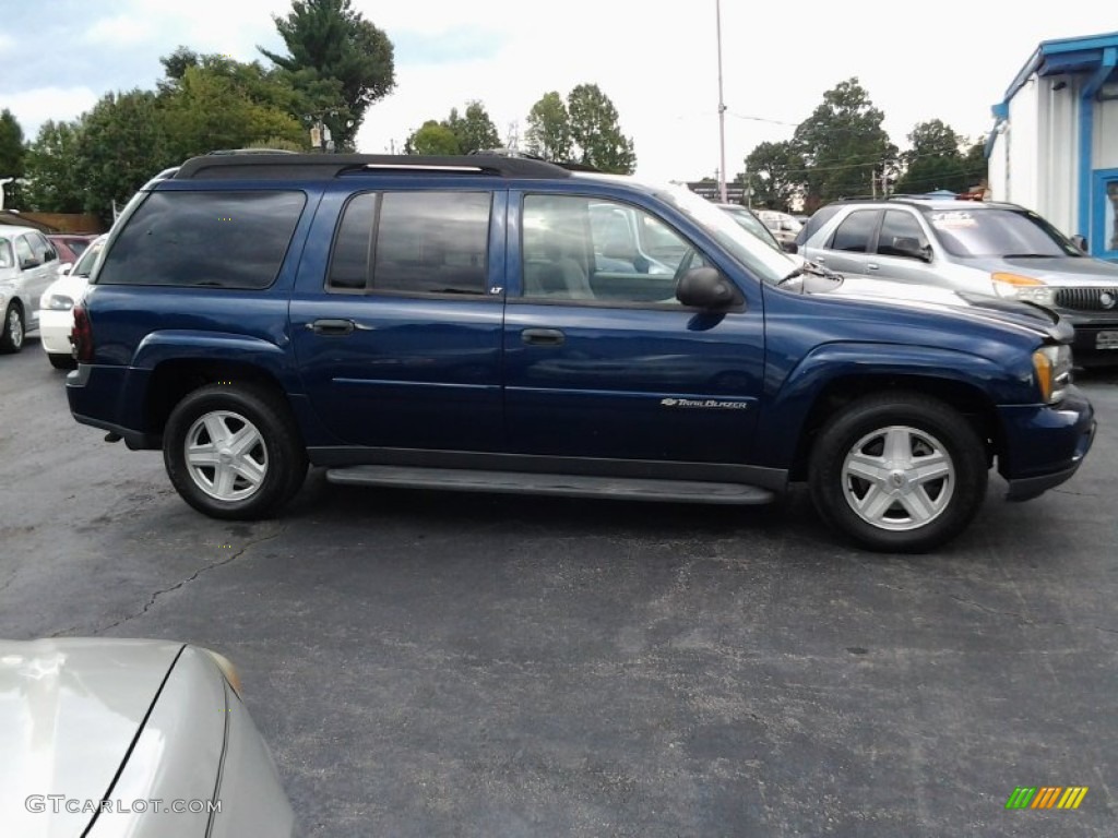 2003 TrailBlazer EXT LT 4x4 - Indigo Blue Metallic / Light Oak photo #7