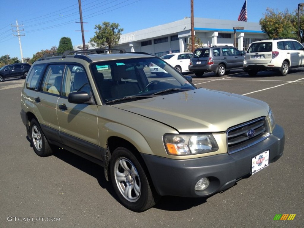 2004 Forester 2.5 X - Sierra Gold Metallic / Beige photo #3