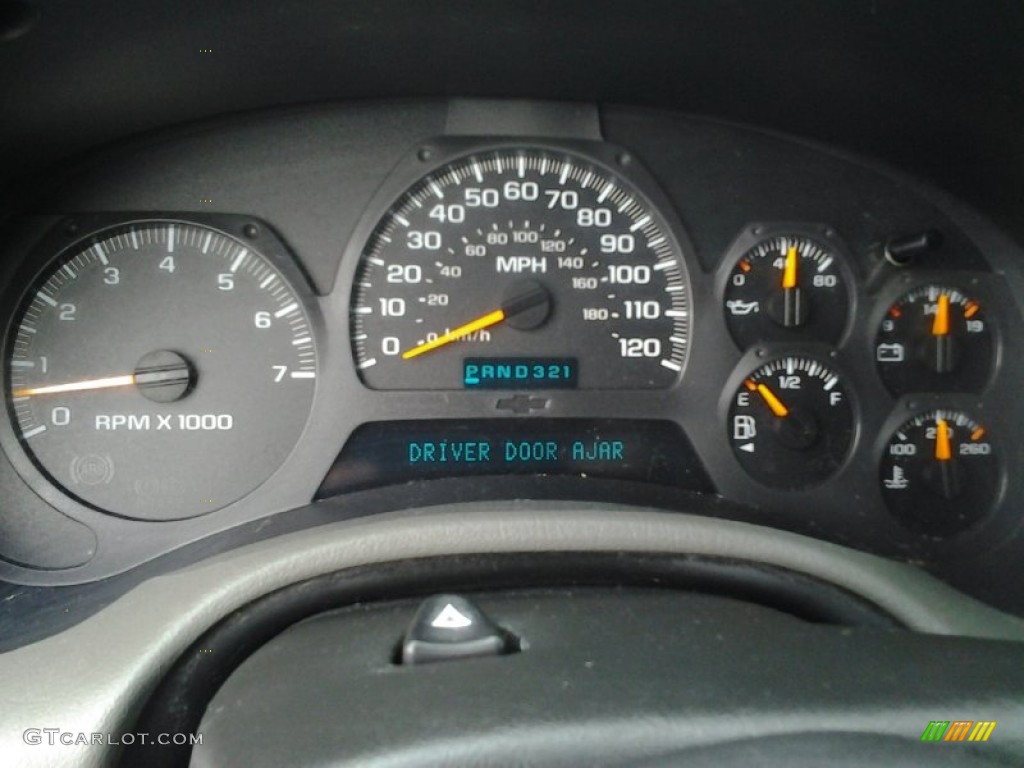 2003 TrailBlazer EXT LT 4x4 - Indigo Blue Metallic / Light Oak photo #20