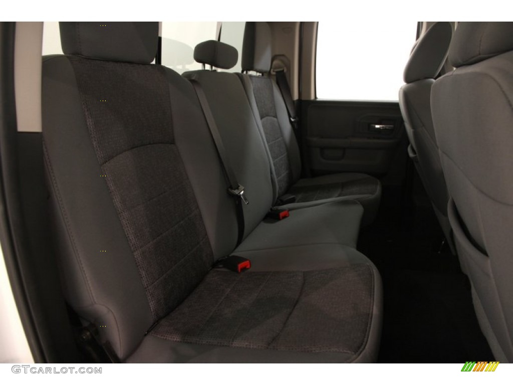 2014 1500 SLT Quad Cab 4x4 - Bright White / Black/Diesel Gray photo #14