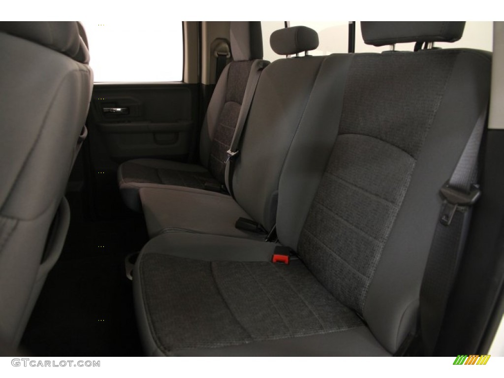 2014 1500 SLT Quad Cab 4x4 - Bright White / Black/Diesel Gray photo #15