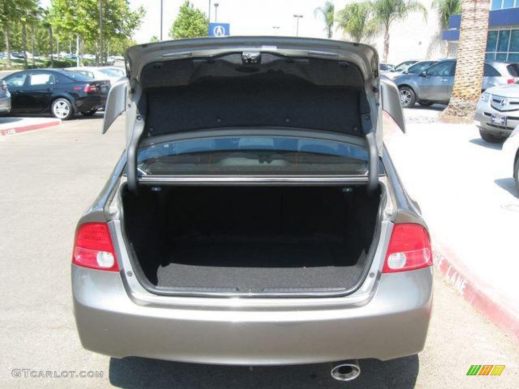 2007 Civic Si Sedan - Galaxy Gray Metallic / Black photo #9