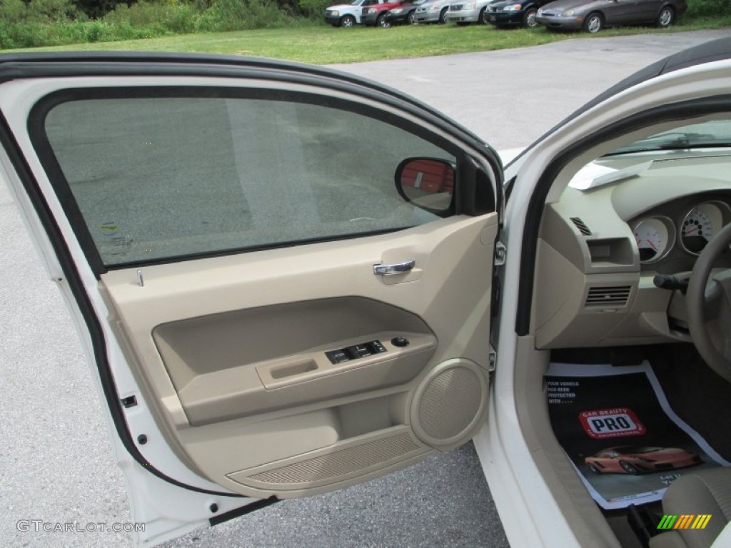 2008 Caliber SXT - Stone White / Pastel Pebble Beige photo #9
