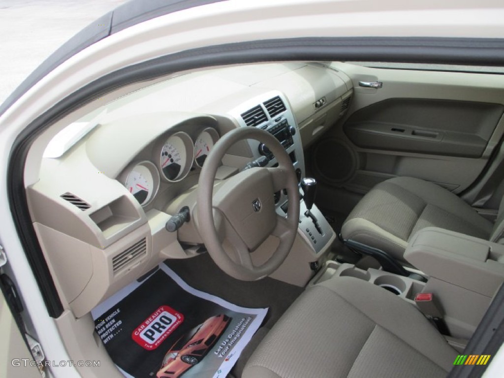 2008 Caliber SXT - Stone White / Pastel Pebble Beige photo #10