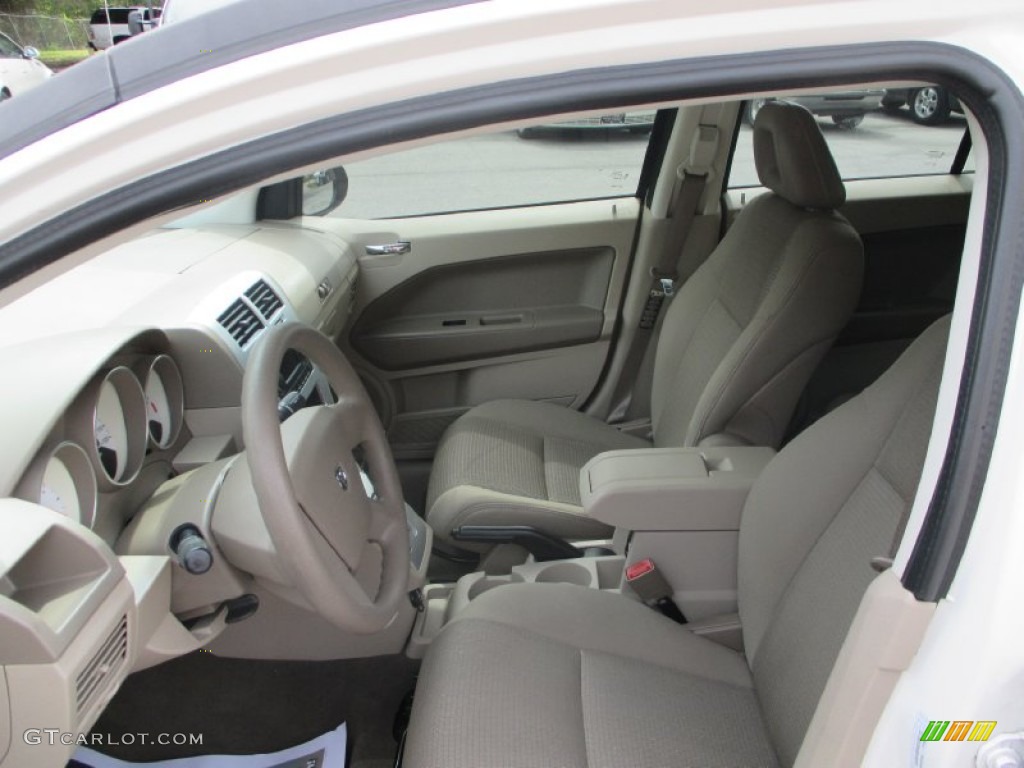 2008 Caliber SXT - Stone White / Pastel Pebble Beige photo #11