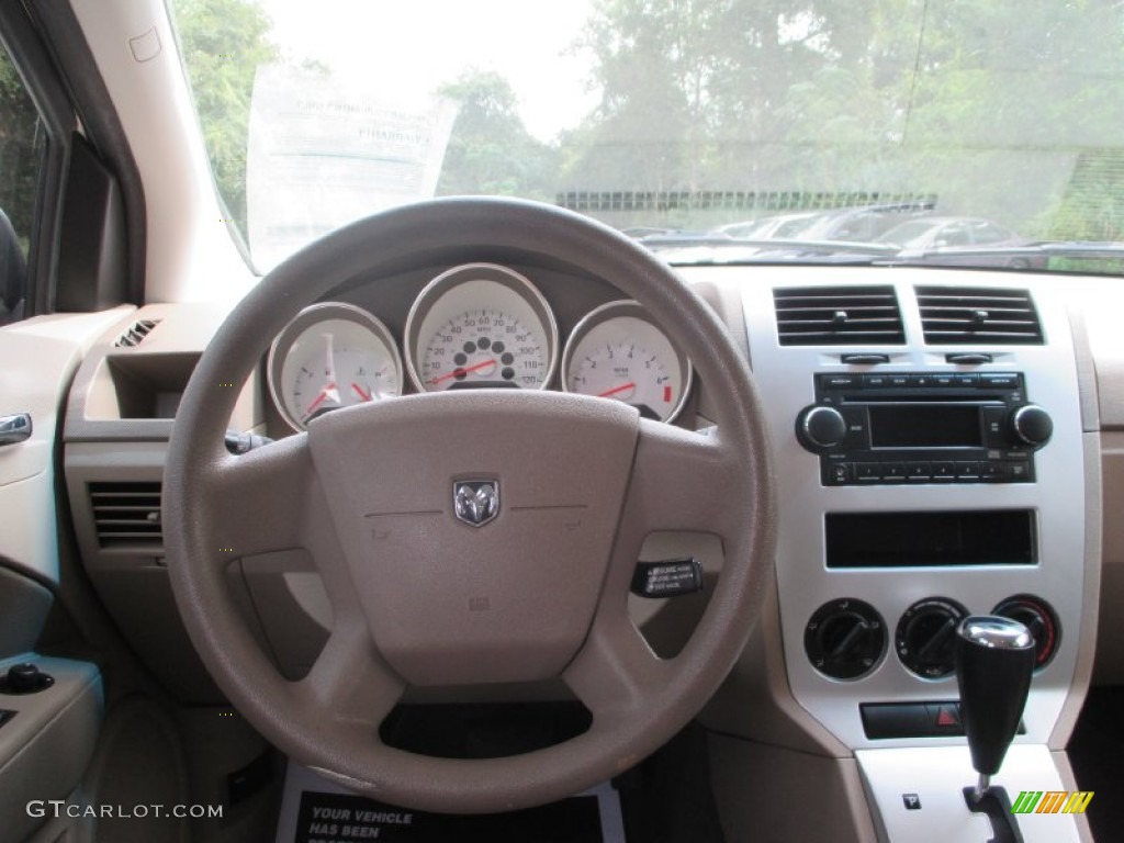 2008 Caliber SXT - Stone White / Pastel Pebble Beige photo #12