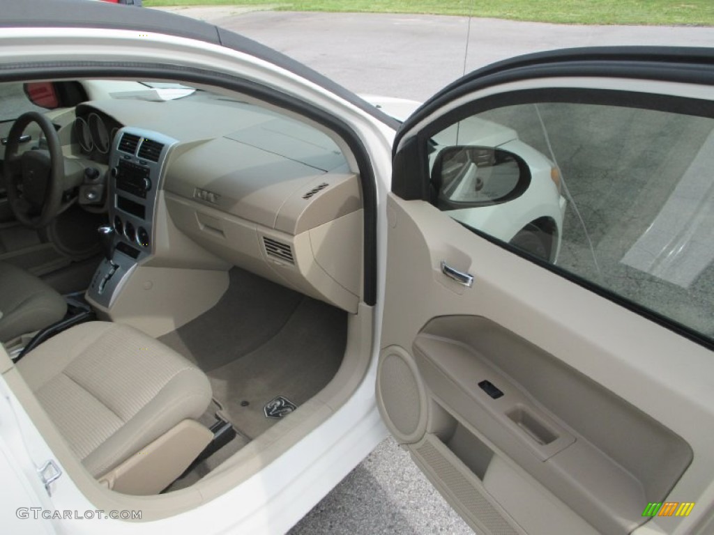 2008 Caliber SXT - Stone White / Pastel Pebble Beige photo #13