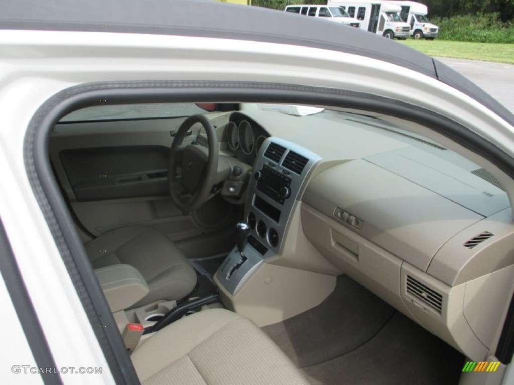 2008 Caliber SXT - Stone White / Pastel Pebble Beige photo #14