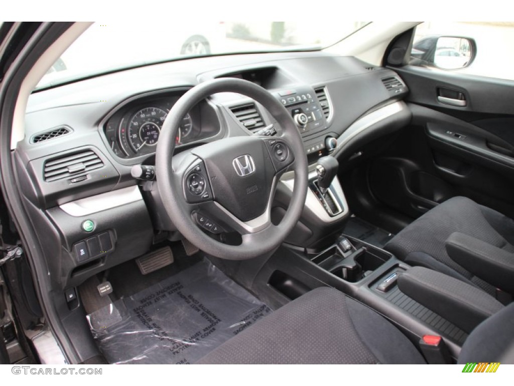 Black Interior 2012 Honda CR-V EX 4WD Photo #97953617