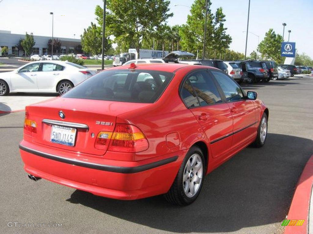 2005 3 Series 325i Sedan - Imola Red / Black photo #3