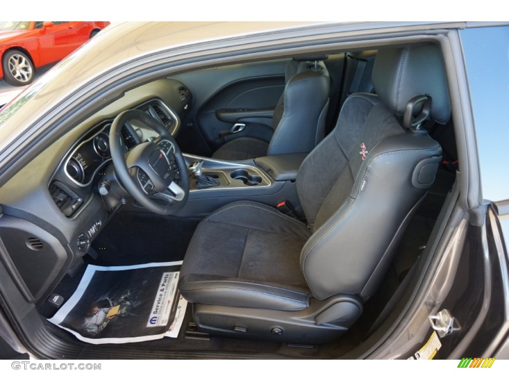 Black Interior 2015 Dodge Challenger R/T Plus Photo #97957268
