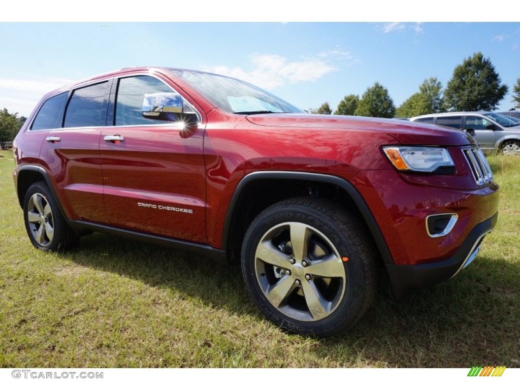 Deep Cherry Red Crystal Pearl 2015 Jeep Grand Cherokee Limited Exterior Photo #97957490