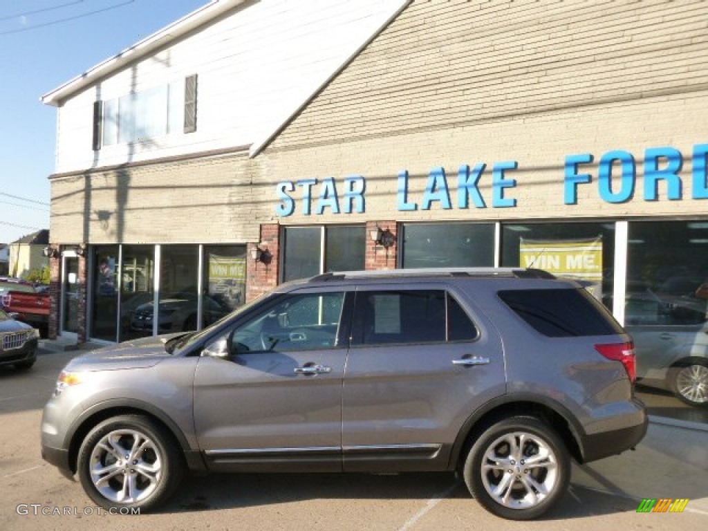 2014 Explorer Limited 4WD - Sterling Gray / Charcoal Black photo #7