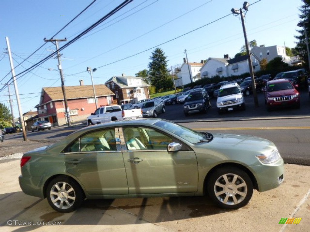 2008 MKZ AWD Sedan - Moss Green Metallic / Sand photo #4