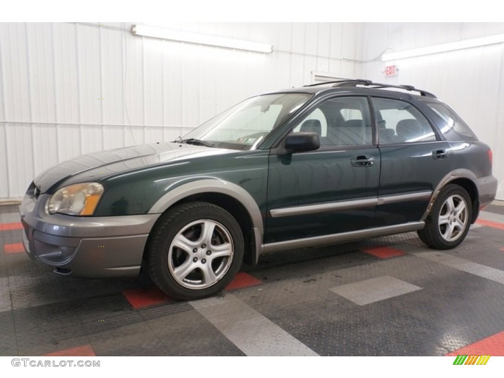 2004 Impreza Outback Sport Wagon - Woodland Green Pearl / Gray photo #2