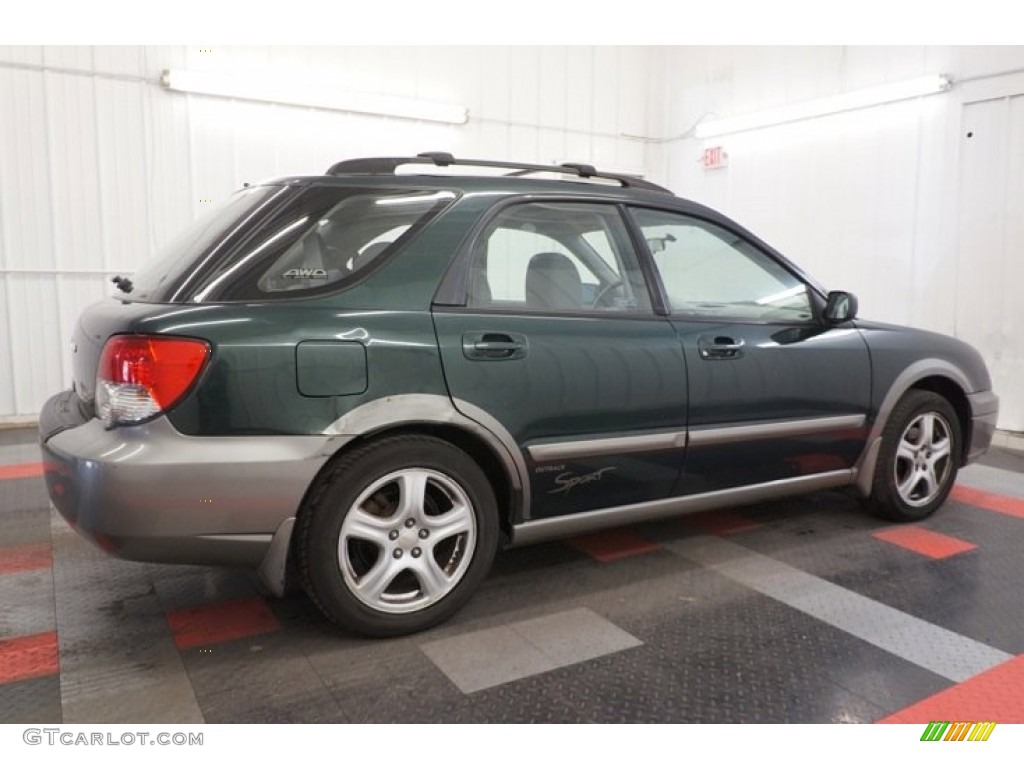 2004 Impreza Outback Sport Wagon - Woodland Green Pearl / Gray photo #7