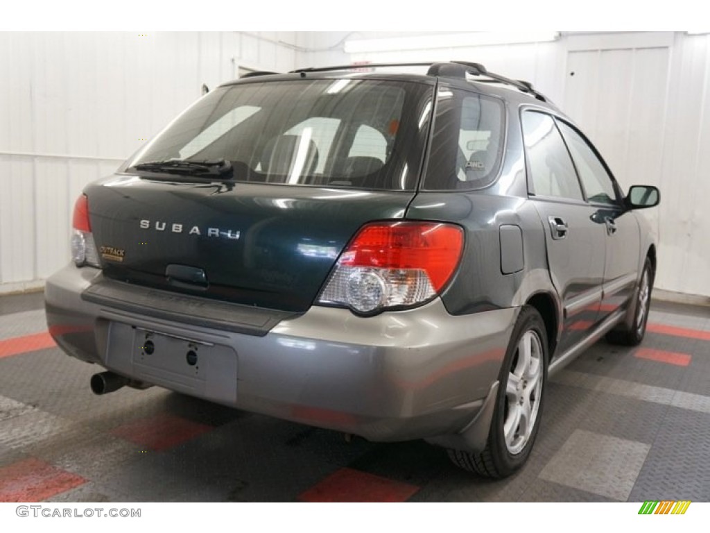 2004 Impreza Outback Sport Wagon - Woodland Green Pearl / Gray photo #8